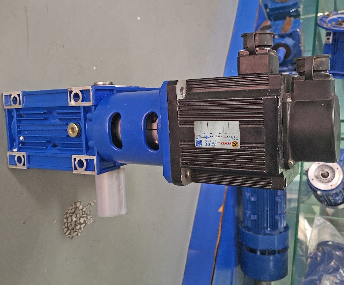 Servo motor worm gear reducer