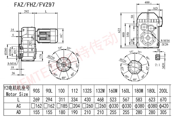 FAZ FHZ FVZ97減速機(jī)圖紙